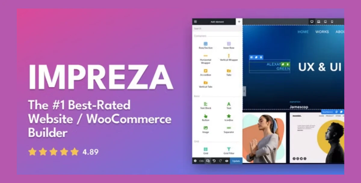 Impreza – WordPress Website and WooCommerce Builder