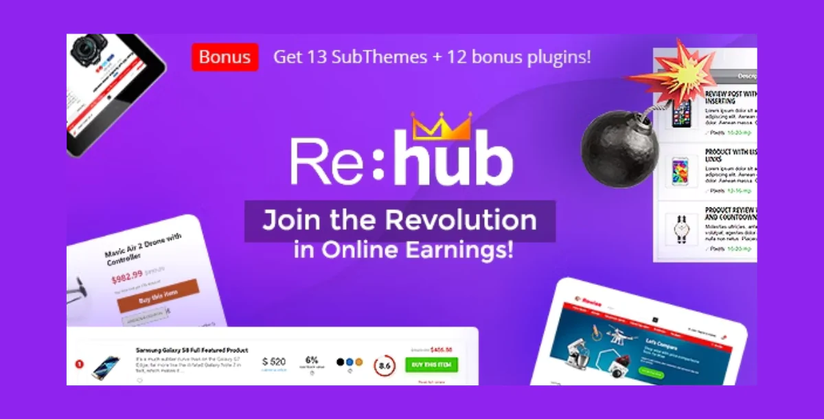 REHub - Price Comparison, Multi Vendor Marketplace Wordpress Theme